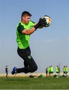 16 July 2019; Goalkeeper George McMahon during a Republic of Ireland training session at Vagharshapat Football Academy during the 2019 UEFA European U19 Championships in Yerevan, Armenia. Photo by Stephen McCarthy/Sportsfile