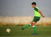 16 July 2019; Andrew Omobamidele during a Republic of Ireland training session at Vagharshapat Football Academy during the 2019 UEFA European U19 Championships in Yerevan, Armenia. Photo by Stephen McCarthy/Sportsfile