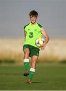 16 July 2019; Niall Morahan during a Republic of Ireland training session at Vagharshapat Football Academy during the 2019 UEFA European U19 Championships in Yerevan, Armenia. Photo by Stephen McCarthy/Sportsfile
