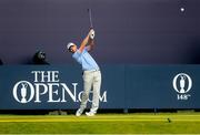 16 July 2019; Oliver Wilson of England hits a tee shot on the 1st hole during a practice round ahead of the 148th Open Championship at Royal Portrush in Portrush, Co. Antrim. Photo by John Dickson/Sportsfile