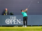 16 July 2019; Francesco Molinari of Italy hits a tee shot on the 1st hole during a practice round ahead of the 148th Open Championship at Royal Portrush in Portrush, Co. Antrim. Photo by John Dickson/Sportsfile