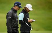 17 July 2019; Justin Rose of England, left, and Tommy Fleetwood of England during a practice round ahead of the 148th Open Championship at Royal Portrush in Portrush, Co. Antrim. Photo by Ramsey Cardy/Sportsfile