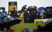 17 July 2019; Justin Rose of England tees off from the 14th tee during a practice round ahead of the 148th Open Championship at Royal Portrush in Portrush, Co. Antrim. Photo by Ramsey Cardy/Sportsfile