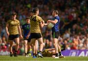 14 July 2019; Keith Higgins of Mayo during a coming together with Paul Geaney of Kerry during the GAA Football All-Ireland Senior Championship Quarter-Final Group 1 Phase 1 match between Kerry and Mayo at Fitzgerald Stadium in Killarney, Kerry. Photo by Eóin Noonan/Sportsfile