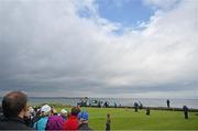 17 July 2019; Rory McIlroy of Northern Ireland tees off on the sixth tee box during a practice round ahead of the 148th Open Championship at Royal Portrush in Portrush, Co. Antrim. Photo by Brendan Moran/Sportsfile