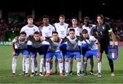 17 July 2019; Italy players stand for the team photo prior to the 2019 UEFA European U19 Championships group A match between Armenia and Italy at Vazgen Sargsyan Republican Stadium in Yerevan, Armenia. Photo by Stephen McCarthy/Sportsfile