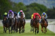 17 July 2019; Viadara, with Colin Keane up, third from left, on their way to winning ahead of Lady Wannabe, with Frankie Dettori up, right, who finished second, during Irish Stallion Farms EBF Cairn Rouge Stakes during day 3 of the Killarney Racing Festival at Killarney Racecourse in Kerry. Photo by David Fitzgerald/Sportsfile