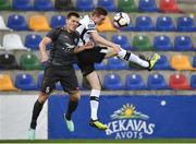 17 July 2019; Daniel Kelly of Dundalk in action against Knight Rugin of Riga during the UEFA Champions League First Qualifying Round 2nd Leg match between Riga and Dundalk at Skonto Stadium in Riga, Latvia. Photo by Roman Koksarov/Sportsfile