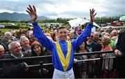 17 July 2019; Jockey Frankie Dettori with racegoers during day 3 of the Killarney Racing Festival at Killarney Racecourse in Kerry. Photo by David Fitzgerald/Sportsfile