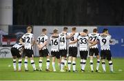 17 July 2019; Dundalk players during the penalty shoot-out during the UEFA Champions League First Qualifying Round 2nd Leg match between Riga and Dundalk at Skonto Stadium in Riga, Latvia. Photo by Roman Koksarov/Sportsfile