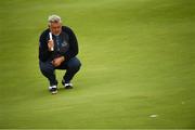 18 July 2019; Darren Clarke of Northern Ireland lines up a putt on the 2nd green during Day One of the 148th Open Championship at Royal Portrush in Portrush, Co Antrim. Photo by Ramsey Cardy/Sportsfile