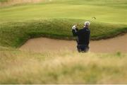 18 July 2019; Darren Clarke of Northern Ireland plays a shot out of the bunker on the 2nd hole during Day One of the 148th Open Championship at Royal Portrush in Portrush, Co Antrim. Photo by Ramsey Cardy/Sportsfile