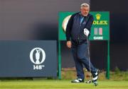 18 July 2019; Darren Clarke of Northern Ireland watches his first tee shot during Day One of the 148th Open Championship at Royal Portrush in Portrush, Co Antrim. Photo by John Dickson/Sportsfile