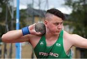 18 July 2019; James Kelly of Ireland competing in the Men's 6kg Shot Put qualifying rounds during Day One of the European Athletics U20 Championships in Borås, Sweden. Photo by Giancarlo Colombo/Sportsfile