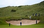 18 July 2019; Gary Woodland of USA plays from the rough on the 7th hole during Day One of the 148th Open Championship at Royal Portrush in Portrush, Co Antrim. Photo by Ramsey Cardy/Sportsfile
