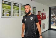 18 July 2019; Cork City goalkeeper Mark McNulty arrives prior to UEFA Europa League First Qualifying Round 2nd Leg match between Progres Niederkorn and Cork City at Stade Municipal de Differdange, Differdange, Luxembourg. Photo by Doug Minihane/Sportsfile