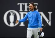 18 July 2019; Tommy Fleetwood of England on the 18th green during Day One of the 148th Open Championship at Royal Portrush in Portrush, Co Antrim. Photo by Ramsey Cardy/Sportsfile