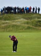 18 July 2019; Matt Kuchar of USA plays his second shot on the 9th fairway during Day One of the 148th Open Championship at Royal Portrush in Portrush, Co Antrim. Photo by Brendan Moran/Sportsfile