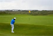 18 July 2019; Tommy Fleetwood of England chips onto the 16th green during Day One of the 148th Open Championship at Royal Portrush in Portrush, Co Antrim. Photo by Ramsey Cardy/Sportsfile