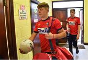18 July 2019; Gearoid O'Donovan of Cork arrives with his team-mates before the EirGrid Munster GAA Football U20 Championship Final match between Cork and Kerry at Páirc Ui Rinn in Cork. Photo by Matt Browne/Sportsfile