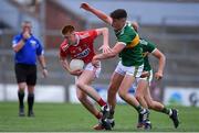 18 July 2019; Brian Hartnett of Cork in action against Joseph O'Connor of Kerry during the EirGrid Munster GAA Football U20 Championship Final match between Cork and Kerry at Páirc Ui Rinn in Cork. Photo by Matt Browne/Sportsfile