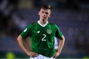 18 July 2019; Andy Lyons of Republic of Ireland reacts after the 2019 UEFA European U19 Championships Group B match between Republic of Ireland and France at Banants Stadium in Yerevan, Armenia.