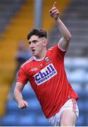 18 July 2019; Blake Murphy of Cork celebrates after scoring his side's goal during the EirGrid Munster GAA Football U20 Championship Final match between Cork and Kerry at Páirc Ui Rinn in Cork. Photo by Matt Browne/Sportsfile