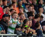 18 July 2019; A young Shamrock Rovers supporter during the UEFA Europa League First Qualifying Round 2nd Leg match between Shamrock Rovers and SK Brann at Tallaght Stadium in Dublin. Photo by Seb Daly/Sportsfile