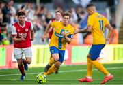 18 July 2019; Kevin Toner of St Patrick's Athletic in action against Alexander Fransson of IFK Norrköpingduring the UEFA Europa League First Qualifying Round 2nd Leg match between IFK Norrköping and St Patrick's Athletic at Norrköpings Idrottsparken in Norrkoping, Sweden. Photo by Peter Holgersson/Sportsfile