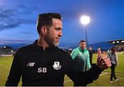18 July 2019; Shamrock Rovers manager Stephen Bradley following his side's victory during the UEFA Europa League First Qualifying Round 2nd Leg match between Shamrock Rovers and SK Brann at Tallaght Stadium in Dublin. Photo by Seb Daly/Sportsfile