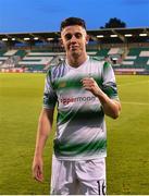 18 July 2019; Gary O'Neill of Shamrock Rovers following his side's victory during the UEFA Europa League First Qualifying Round 2nd Leg match between Shamrock Rovers and SK Brann at Tallaght Stadium in Dublin. Photo by Seb Daly/Sportsfile