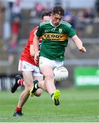 18 July 2019; Cathal Ferriter of Kerry in action against Cork during the EirGrid Munster GAA Football U20 Championship Final match between Cork and Kerry at Páirc Ui Rinn in Cork. Photo by Matt Browne/Sportsfile