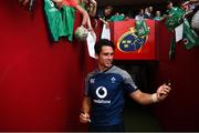 19 July 2019; Joey Carbery takes a selfie with fans following an Ireland Rugby open training session at Thomond Park in Limerick. Photo by David Fitzgerald/Sportsfile