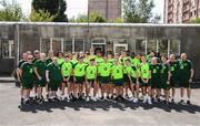 19 July 2019; Republic of Ireland players and staff visit to the Children and Youth Technical Creativity Center of Ajapnyak at the 2019 UEFA European U19 Championships in Yerevan, Armenia. Photo by Stephen McCarthy/Sportsfile