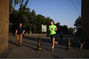 19 July 2019; Republic of Ireland's Niall Morahan on an evening run near their team hotel ahead of the final round of group games at the 2019 UEFA European U19 Championships in Yerevan, Armenia. Photo by Stephen McCarthy/Sportsfile