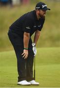 19 July 2019; Shane Lowry of Ireland watches his shot on the 15th fairway during Day Two of the 148th Open Championship at Royal Portrush in Portrush, Co Antrim. Photo by Ramsey Cardy/Sportsfile