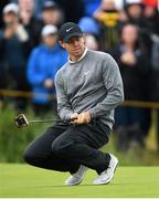 19 July 2019; Rory McIlroy of Northern Ireland reacts to a missed putt on the 12th green during Day Two of the 148th Open Championship at Royal Portrush in Portrush, Co Antrim. Photo by Ramsey Cardy/Sportsfile