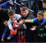 19 July 2019; Children reach for a ball thrown by Graeme McDowell of Northern Ireland on the 18th green during Day Two of the 148th Open Championship at Royal Portrush in Portrush, Co Antrim. Photo by Brendan Moran/Sportsfile