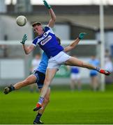 19 July 2019; Robert Tyrell of Laois in action against Donal Ryan of Dublin during the EirGrid Leinster GAA Football U20 Championship Final match between Laois and Dublin at Bord na Móna O’Connor Park in Tullamore, Co Offaly. Photo by Piaras Ó Mídheach/Sportsfile