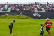 19 July 2019; Rory McIlroy of Northern Ireland chips on to the 18th green during Day Two of the 148th Open Championship at Royal Portrush in Portrush, Co Antrim. Photo by Ramsey Cardy/Sportsfile