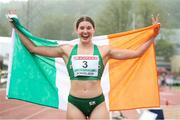 19 July 2019; Kate O'Connor of Ireland after finishing second in the Women's Heptathlon during Day Two of the European Athletics U20 Championships in Borås, Sweden. Photo by Giancarlo Colombo/Sportsfile