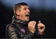 19 July 2019; Derry City manager Declan Devine during the SSE Airtricity League Premier Division match between Derry City and Sligo Rovers at Ryan McBride Brandywell Stadium in Derry. Photo by Oliver McVeigh/Sportsfile