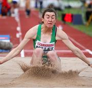20 July 2019; Ruby Millet of Ireland competing in the Women's Long Jump qualifying rounds during Day Three of the European Athletics U20 Championships in Borås, Sweden. Photo by Giancarlo Colombo/Sportsfile