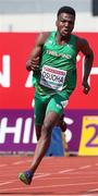 20 July 2019; Reality Osuoha of Ireland competing in the Men's 200m semifinal during Day Three of the European Athletics U20 Championships in Borås, Sweden. Photo by Giancarlo Colombo/Sportsfile