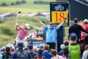 20 July 2019; Graeme McDowell of Northern Ireland plays a tee shot from the 18th tee box during Day Three of the 148th Open Championship at Royal Portrush in Portrush, Co Antrim. Photo by Ramsey Cardy/Sportsfile