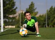 20 July 2019; Brian Maher during a Republic of Ireland training session ahead of their final group game of the 2019 UEFA European U19 Championships at the FFA Technical Centre in Yerevan, Armenia. Photo by Stephen McCarthy/Sportsfile