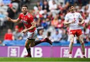 20 July 2019; Luke Connolly of Cork celebrates after scoring his side's first goal during the GAA Football All-Ireland Senior Championship Quarter-Final Group 2 Phase 2 match between Cork and Tyrone at Croke Park in Dublin. Photo by David Fitzgerald/Sportsfile