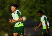 20 July 2019; Tyreik Wright during a Republic of Ireland training session ahead of their final group game of the 2019 UEFA European U19 Championships at the FFA Technical Centre in Yerevan, Armenia. Photo by Stephen McCarthy/Sportsfile