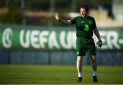 20 July 2019; Republic of Ireland head coach Tom Mohan during a training session ahead of their final group game of the 2019 UEFA European U19 Championships at the FFA Technical Centre in Yerevan, Armenia. Photo by Stephen McCarthy/Sportsfile