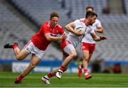 20 July 2019; Matthew Donnelly of Tyrone in action against Liam O'Donovan of Cork during the GAA Football All-Ireland Senior Championship Quarter-Final Group 2 Phase 2 match between Cork and Tyrone at Croke Park in Dublin. Photo by Ray McManus/Sportsfile